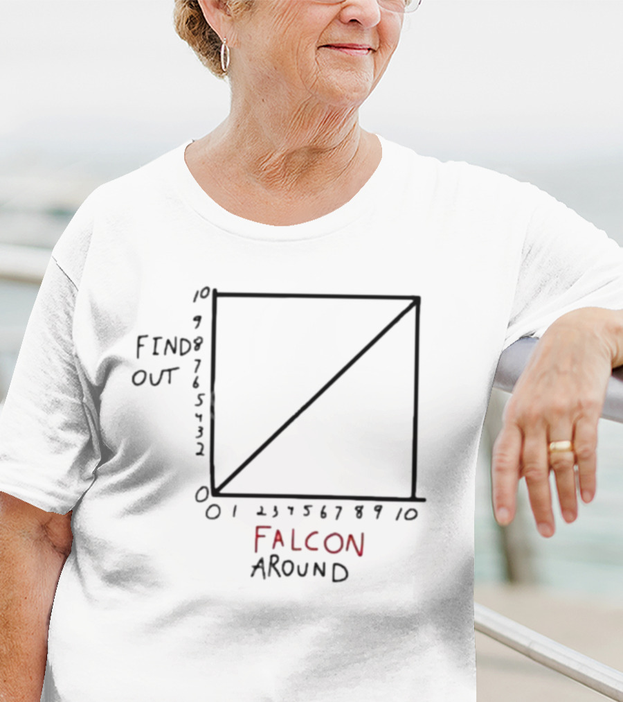 Atlanta Falcons Falcon Around Find Out Diagram Analysis Chart T-Shirt