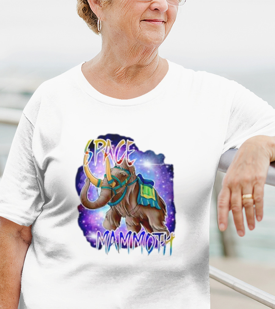 Space Mammoth Cosmic Adventure T-Shirt