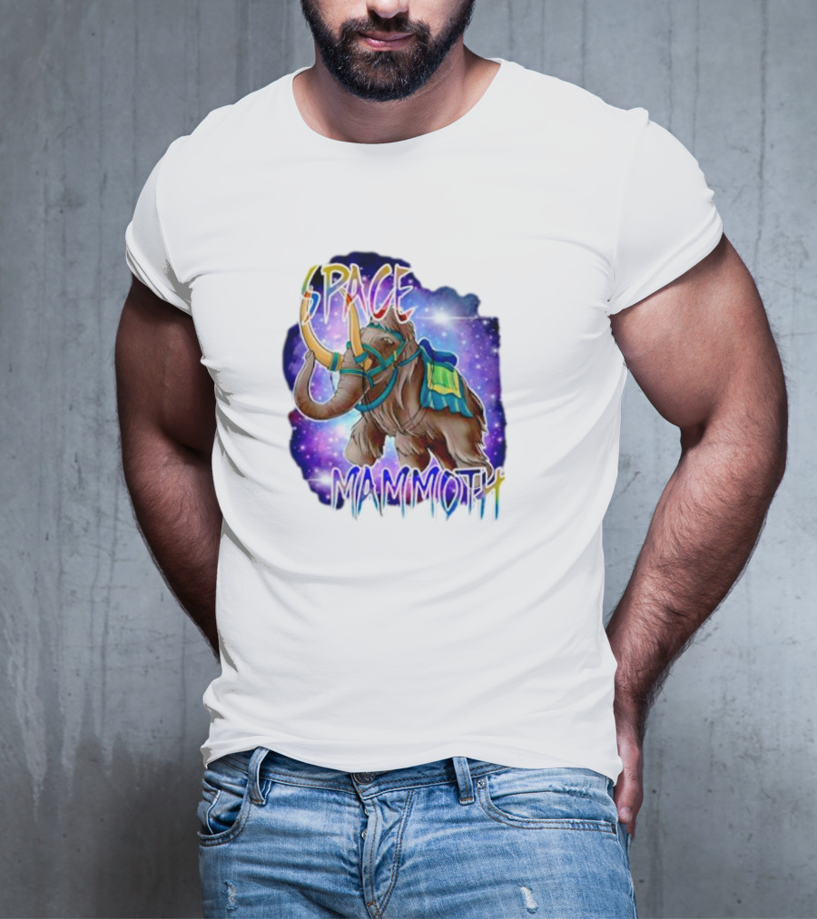 Space Mammoth Cosmic Adventure T-Shirt