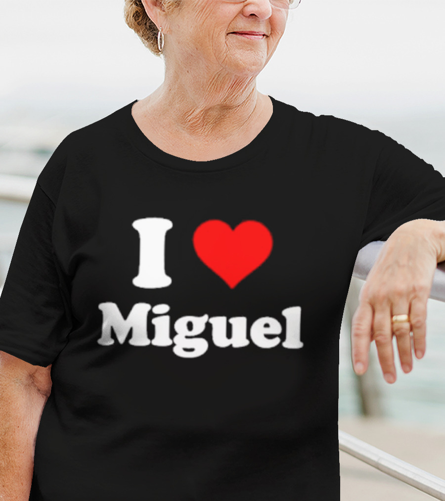 I Love Miguel Red Heart T-Shirt