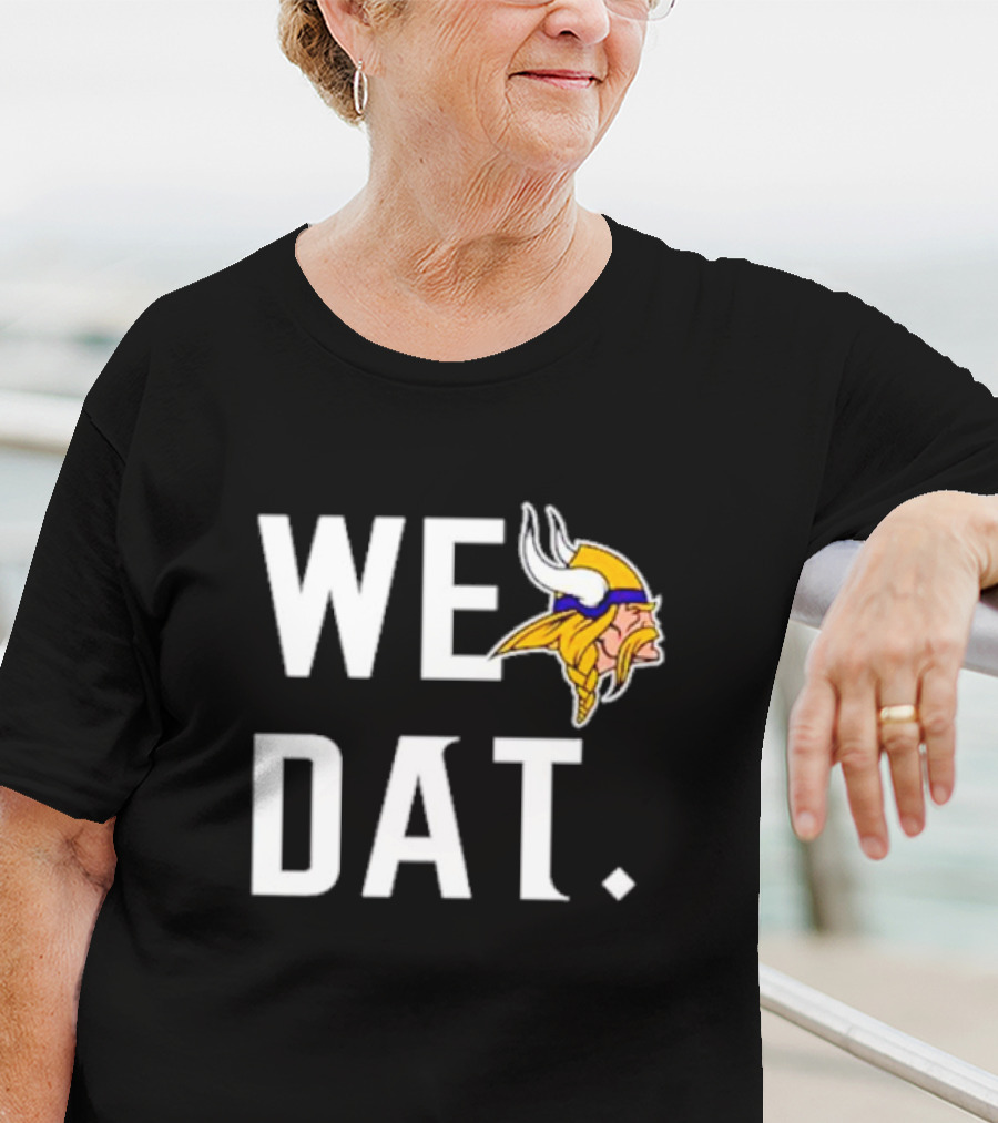 Minnesota Vikings We Dat Viking Head T-Shirt