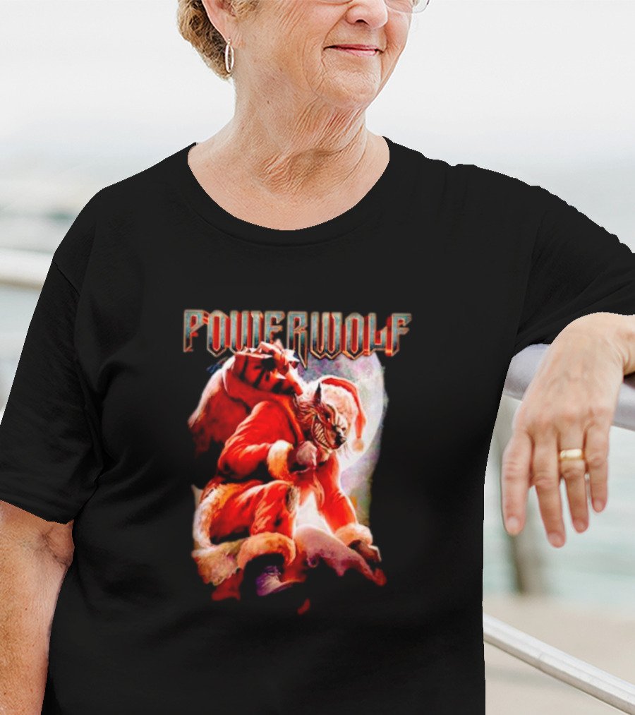 Powerwolf Wild X-Mas Santa Wolf Holiday Special T-Shirt