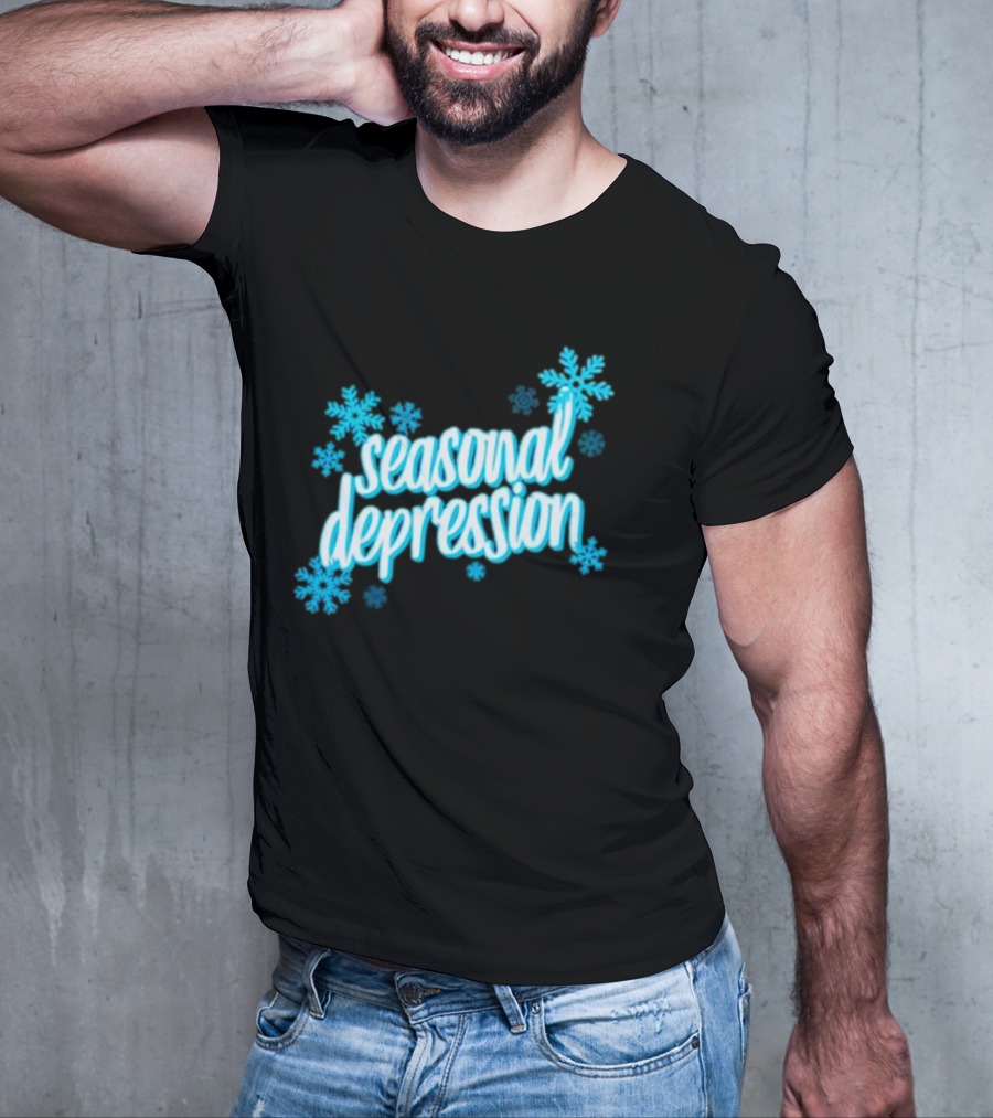 Seasonal Depression Snowflakes Winter Mood T-Shirt