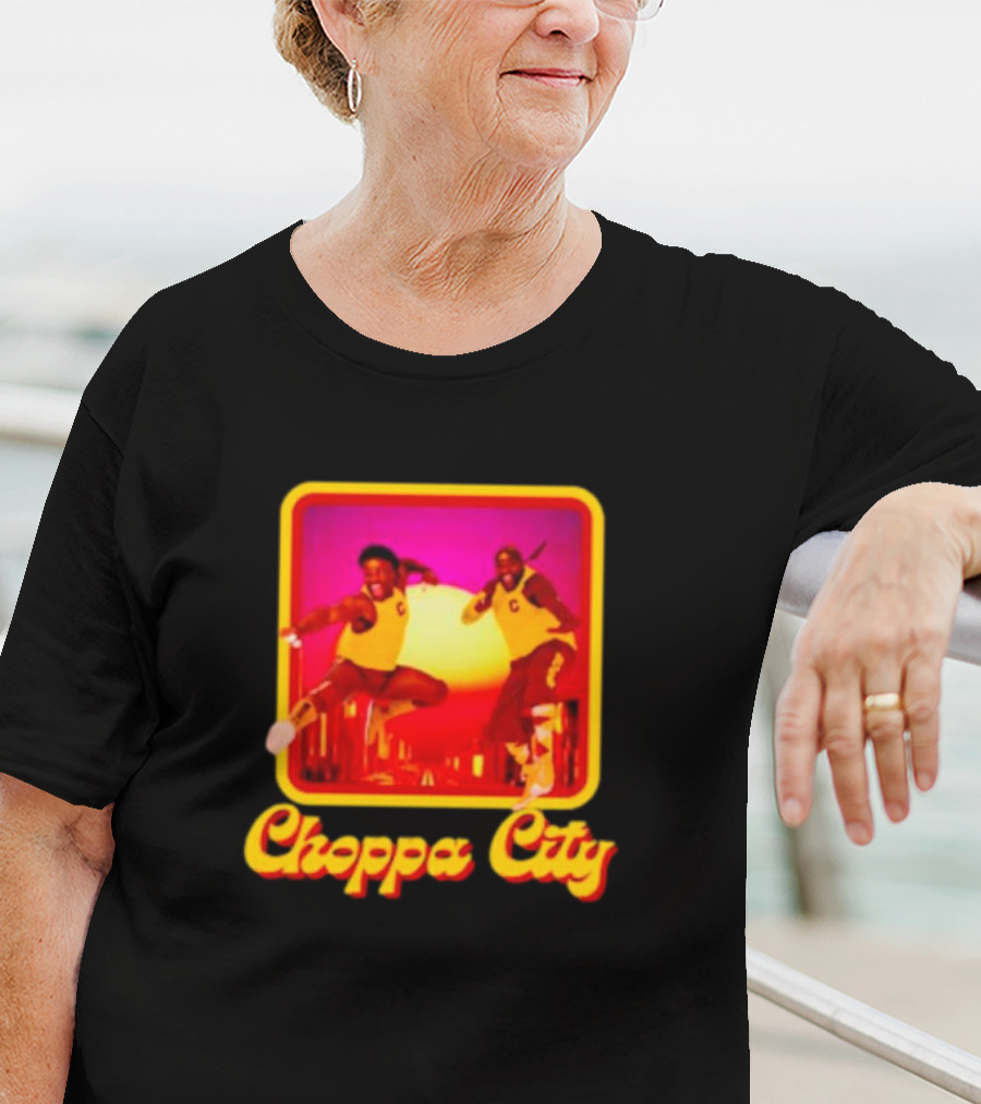 Atiba Choppa City Basketball Jump Action Duo In Yellow Outfits T-Shirt