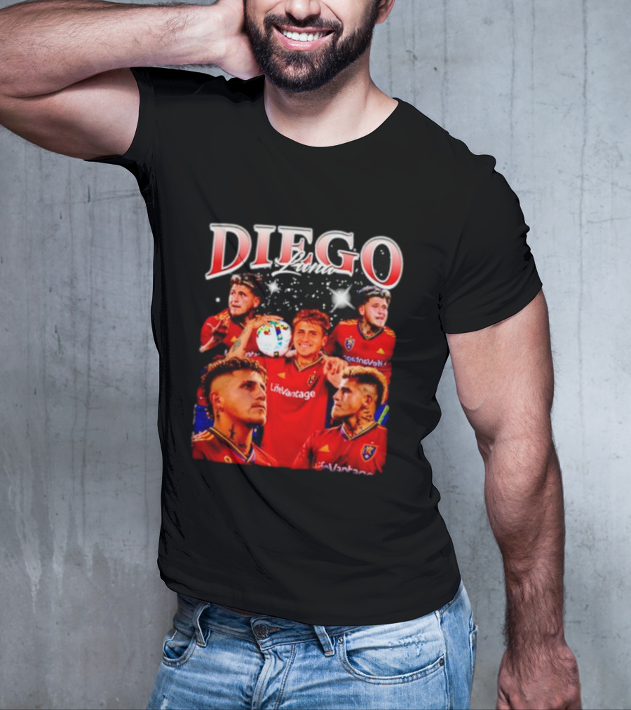 Diego Luna Real Salt Lake Soccer Star Bootleg T-Shirt