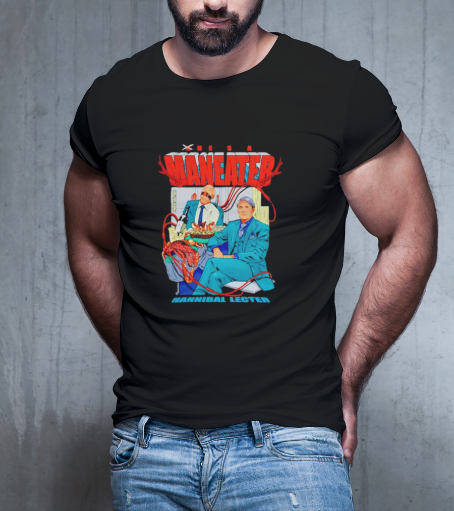 Maneater Hannibal Lecter Vintage Comic T-Shirt