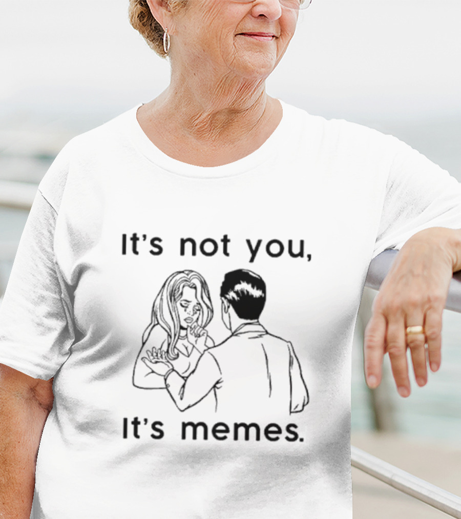 It's Not You It's Memes Comic Style Retro Humor T-Shirt