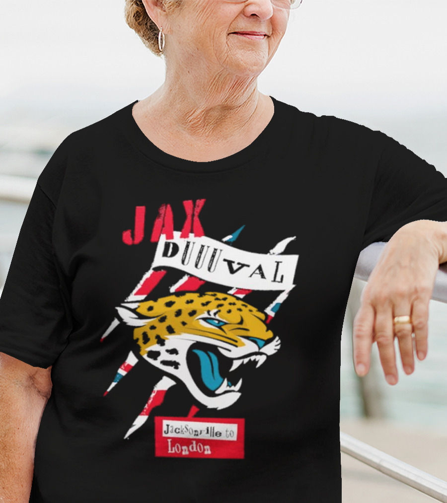 Jax Duuuval Jacksonville To London Jaguars T-Shirt