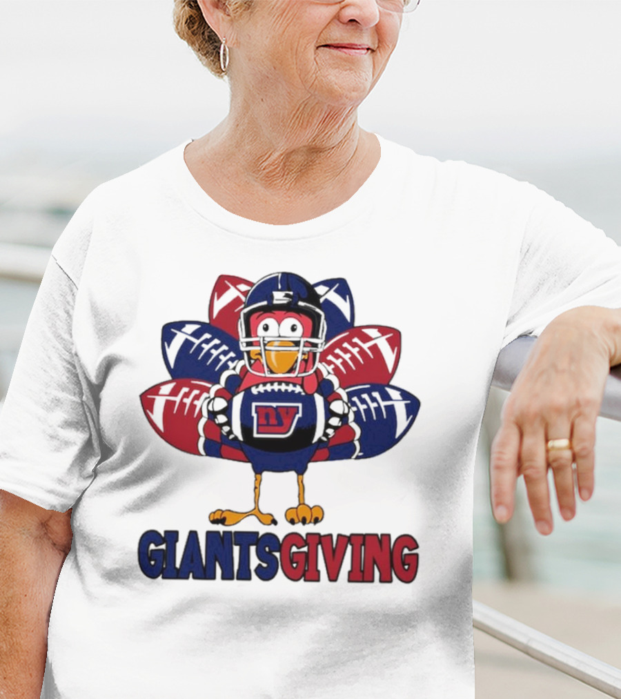 New York Giants Turkey Football Giantsgiving Thanksgiving T-Shirt