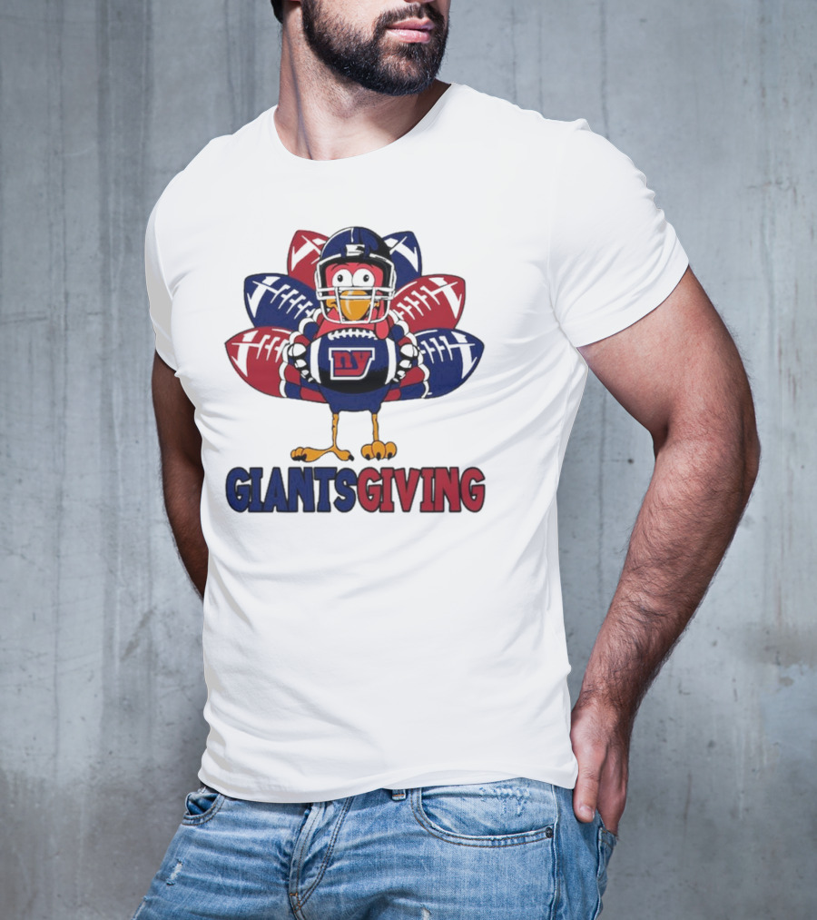 New York Giants Turkey Football Giantsgiving Thanksgiving T-Shirt