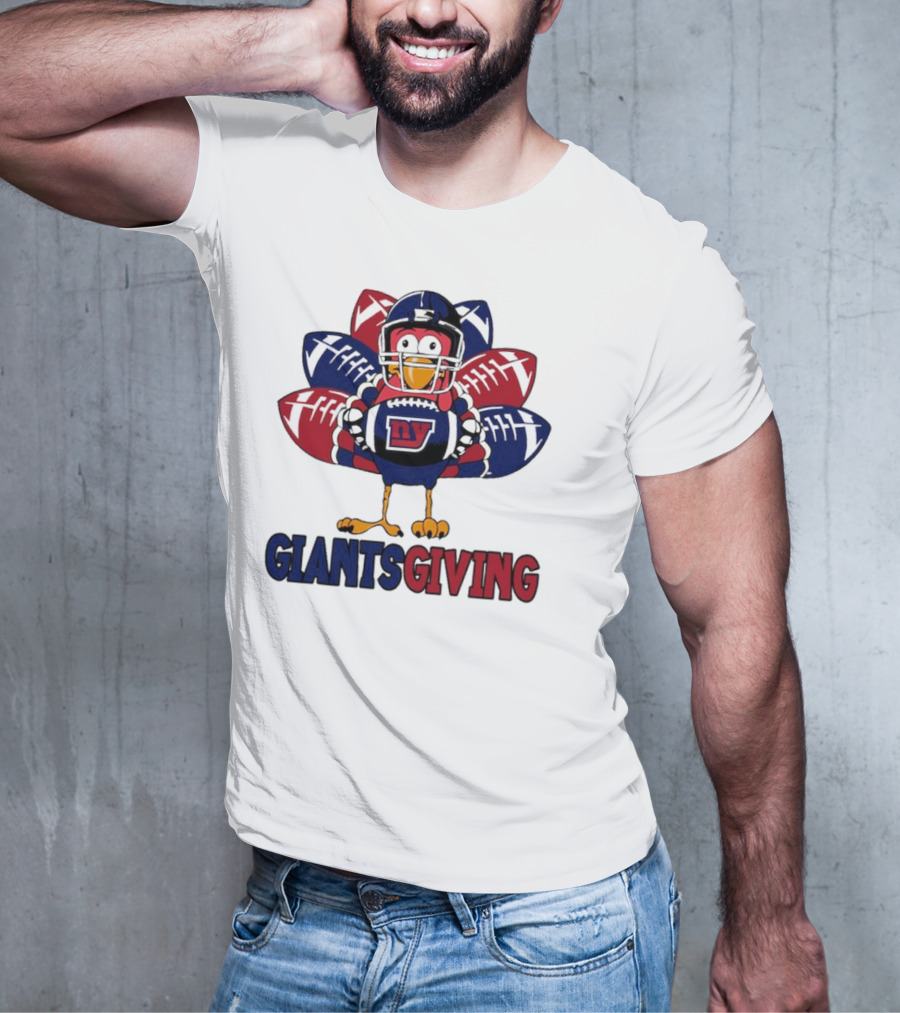 New York Giants Turkey Football Giantsgiving Thanksgiving T-Shirt