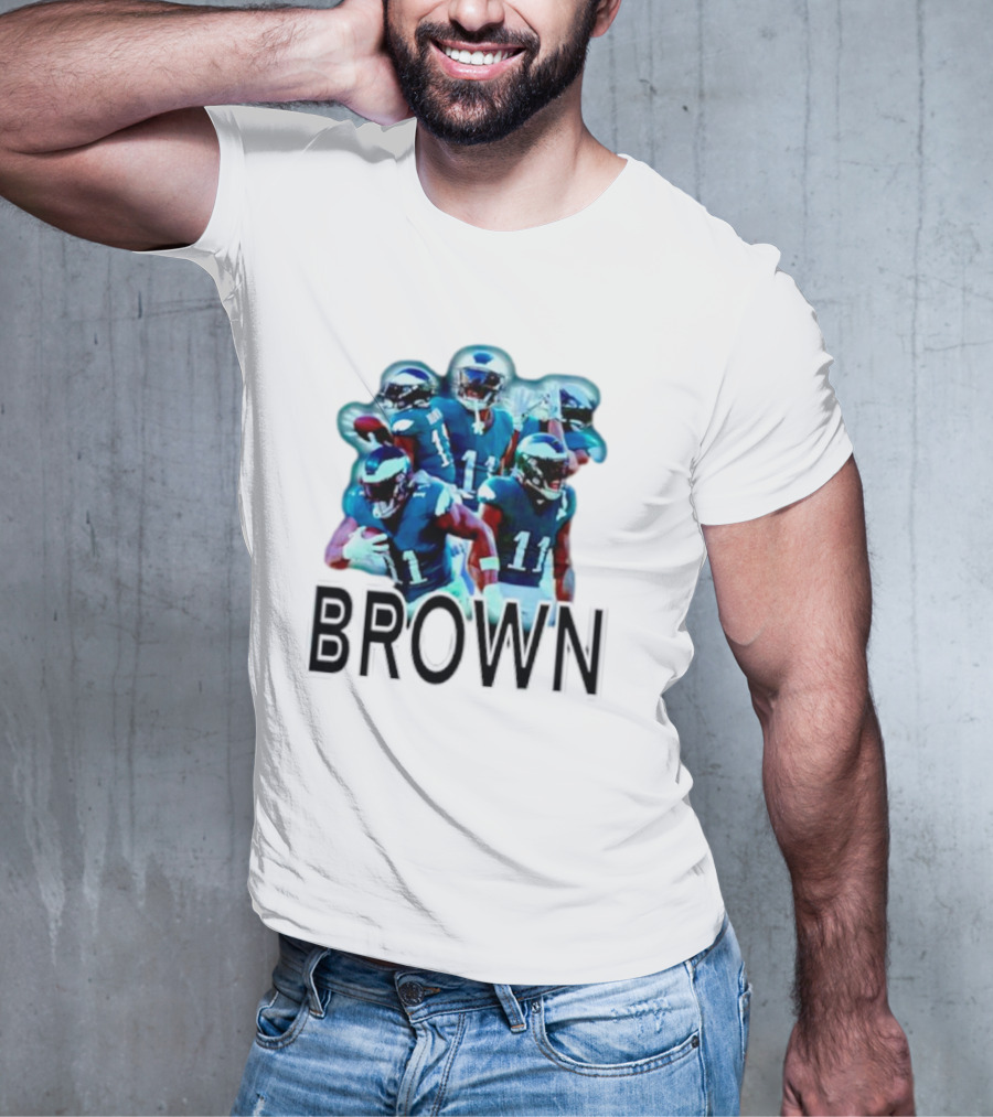 Philadelphia Eagles AJ Brown NFL Football T-Shirt