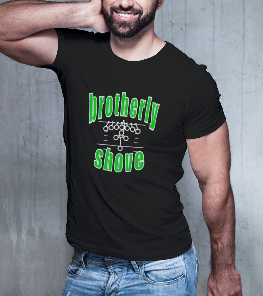 Brotherly Shove Philly Eagles Play Diagram T-Shirt
