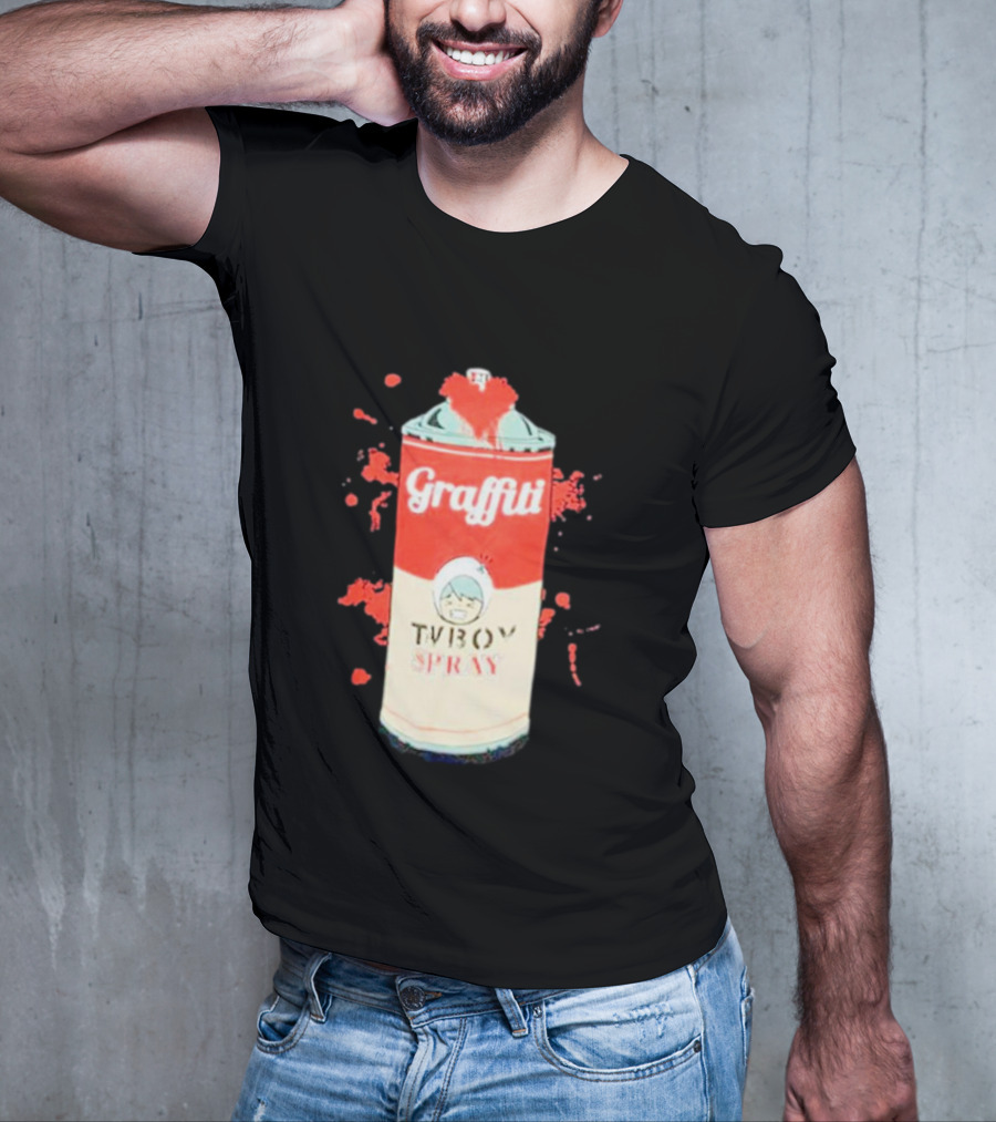 Graffiti TV Boy Spray Can Art Shawn Stockman T-Shirt