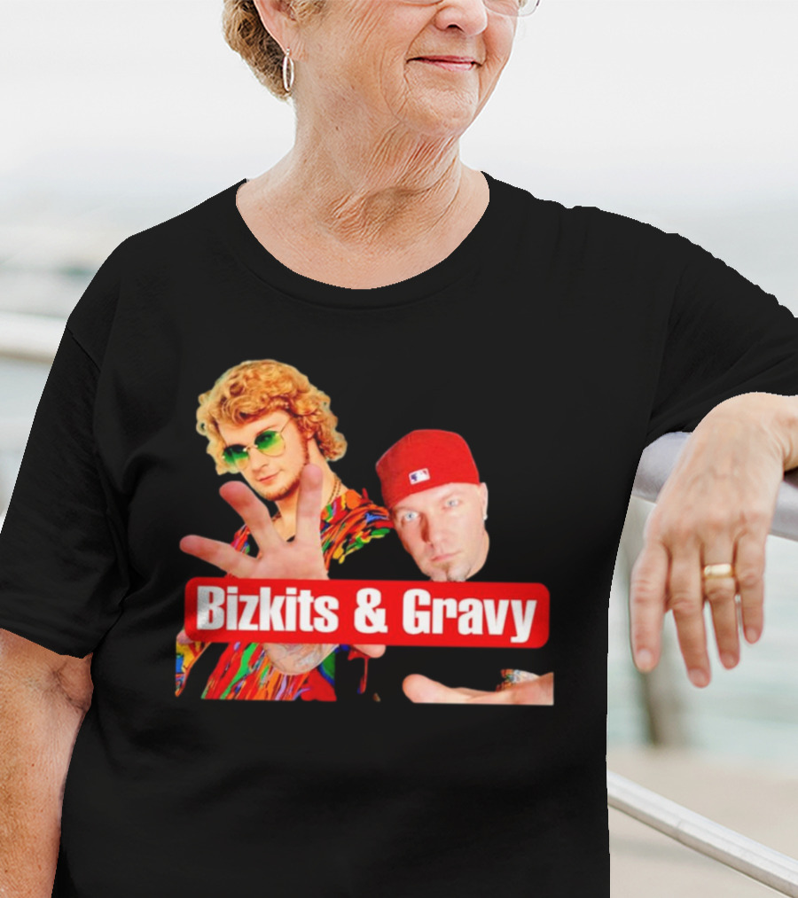 Bizkits And Gravy Funny Meme Parody With Colorful Characters T-Shirt