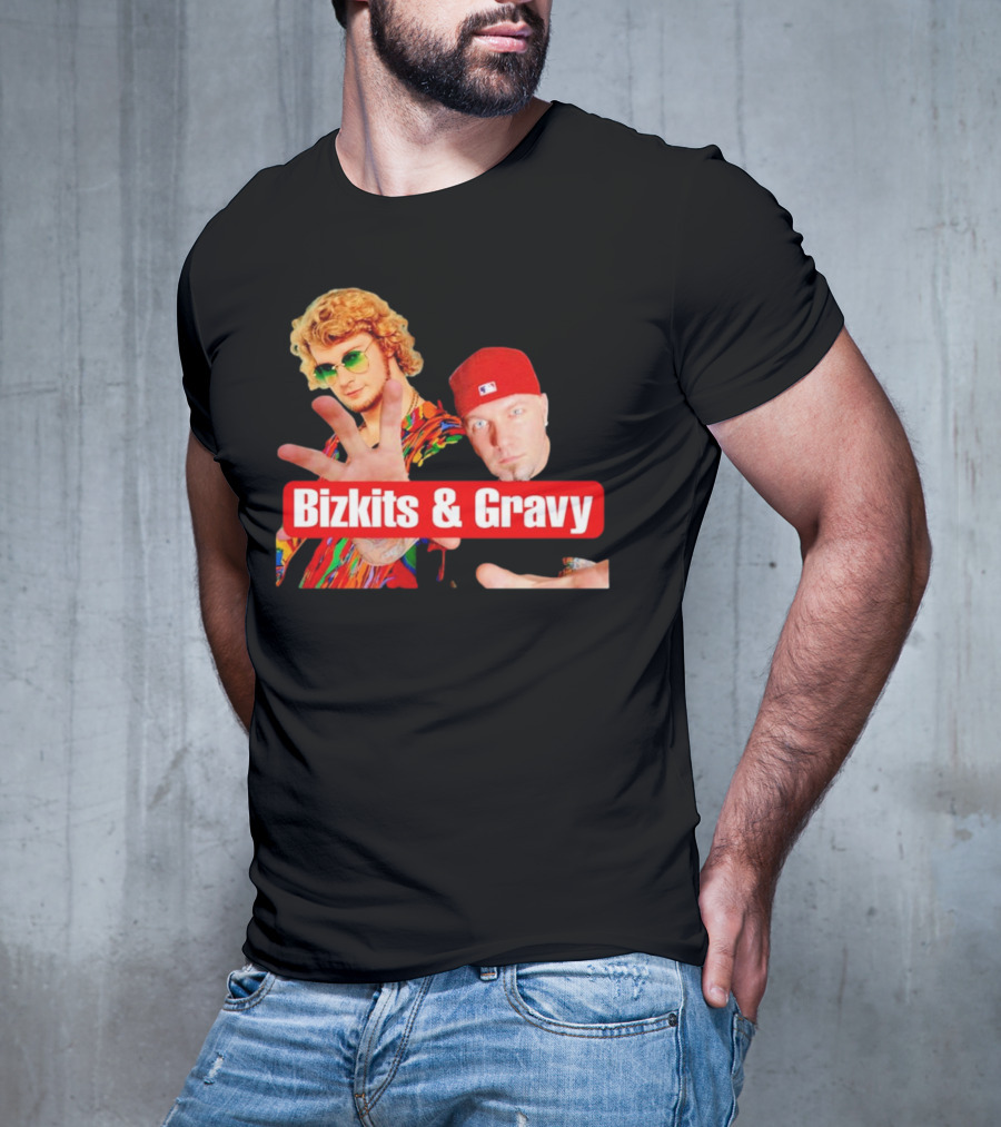 Bizkits And Gravy Funny Meme Parody With Colorful Characters T-Shirt