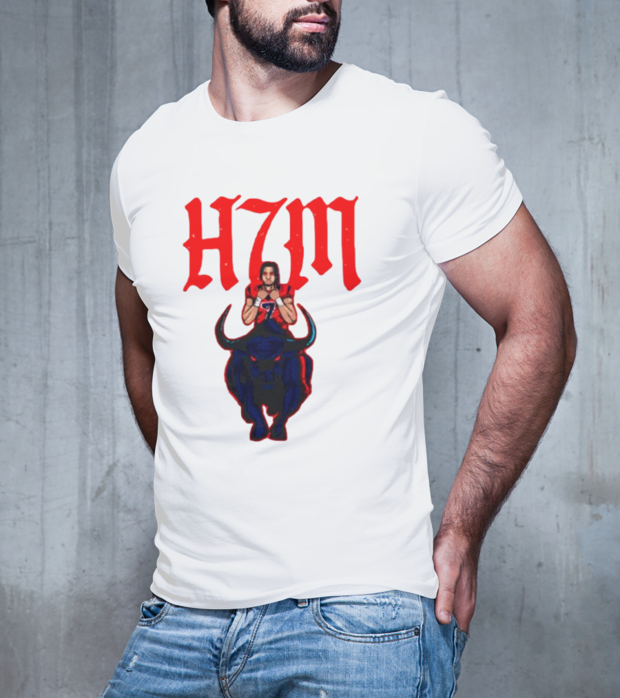 H7M CJ Stroud Houston Texans Bull T-Shirt