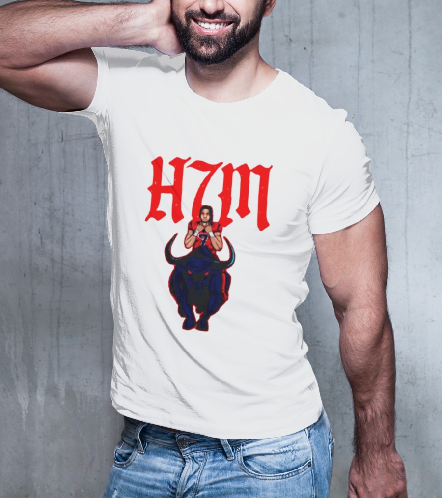 H7M CJ Stroud Houston Texans Bull T-Shirt