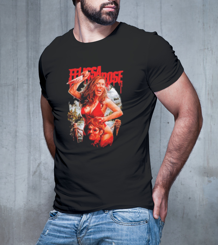 Felissa Rose Off With Your Head Horror Movie T-Shirt