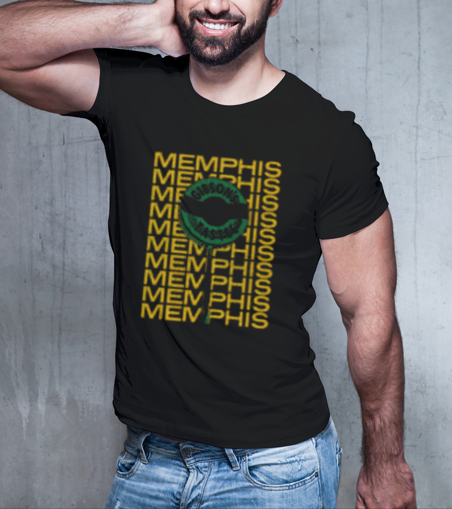 Gibson's Donuts Memphis Iconic Sweet Indulgence In Classic Green T-Shirt