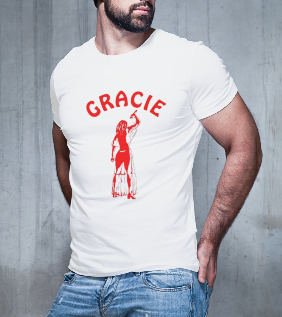 Gracie Abrams Red Silhouette Woman T-Shirt