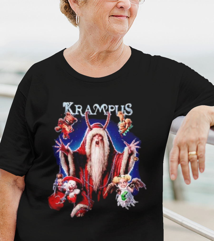 Krampus Unleash The Holiday Mischief Don't Open Till Christmas T-Shirt