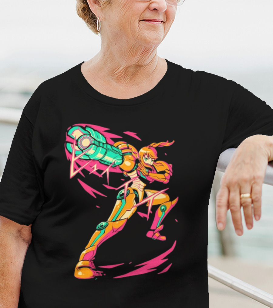 The Yetee Take Aim Metroid Samus Power Suit T-Shirt