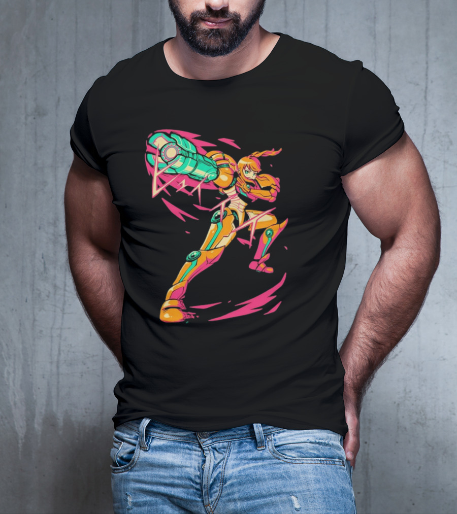 The Yetee Take Aim Metroid Samus Power Suit T-Shirt