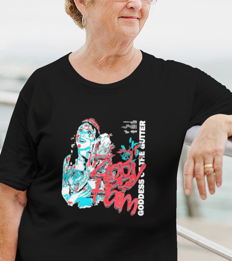 Ziggy Haim Goddess Of The Gutter Vibrant Portrait Style Iconic T-Shirt