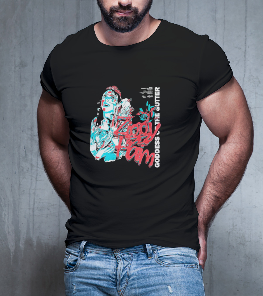 Ziggy Haim Goddess Of The Gutter Vibrant Portrait Style Iconic T-Shirt