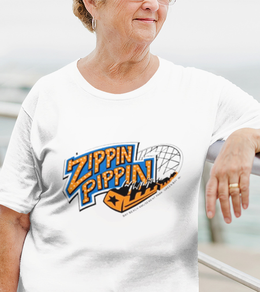 Zippin Pippin Roller Coaster Retro T-Shirt