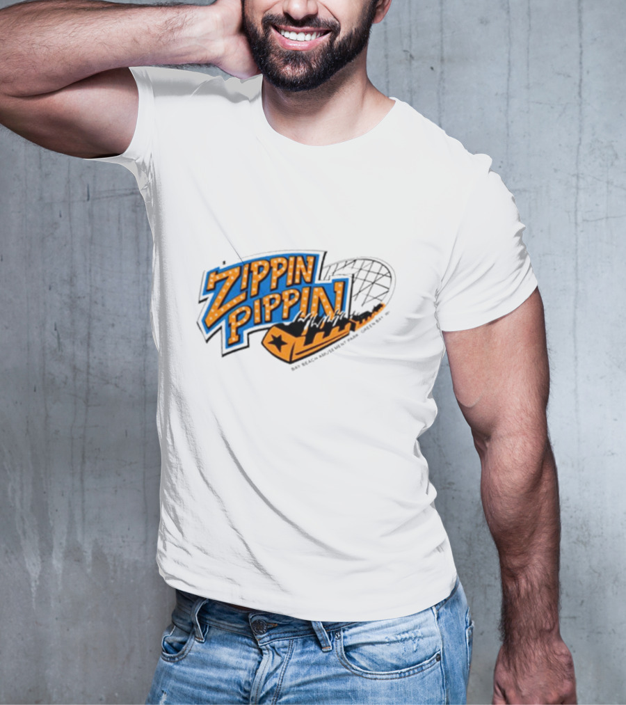 Zippin Pippin Roller Coaster Retro T-Shirt