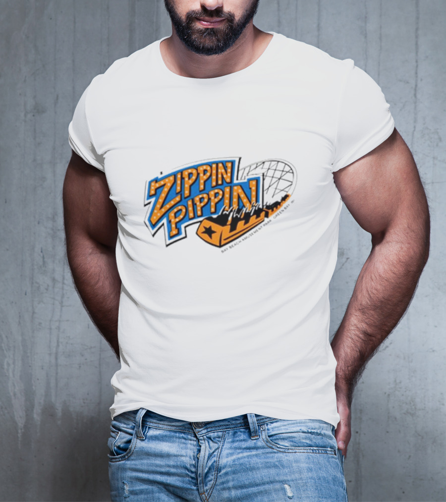 Zippin Pippin Roller Coaster Retro T-Shirt