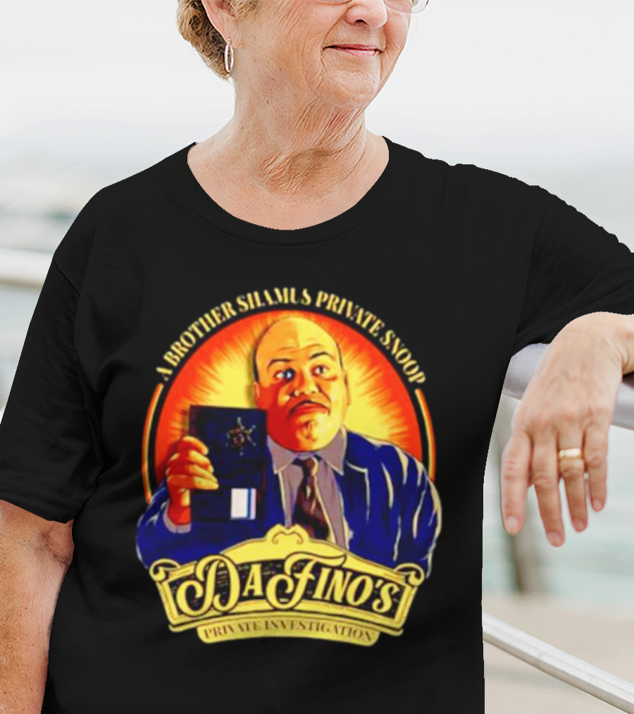 A Brother Shamus Private Snoop DaFino's Private Investigation Badge T-Shirt