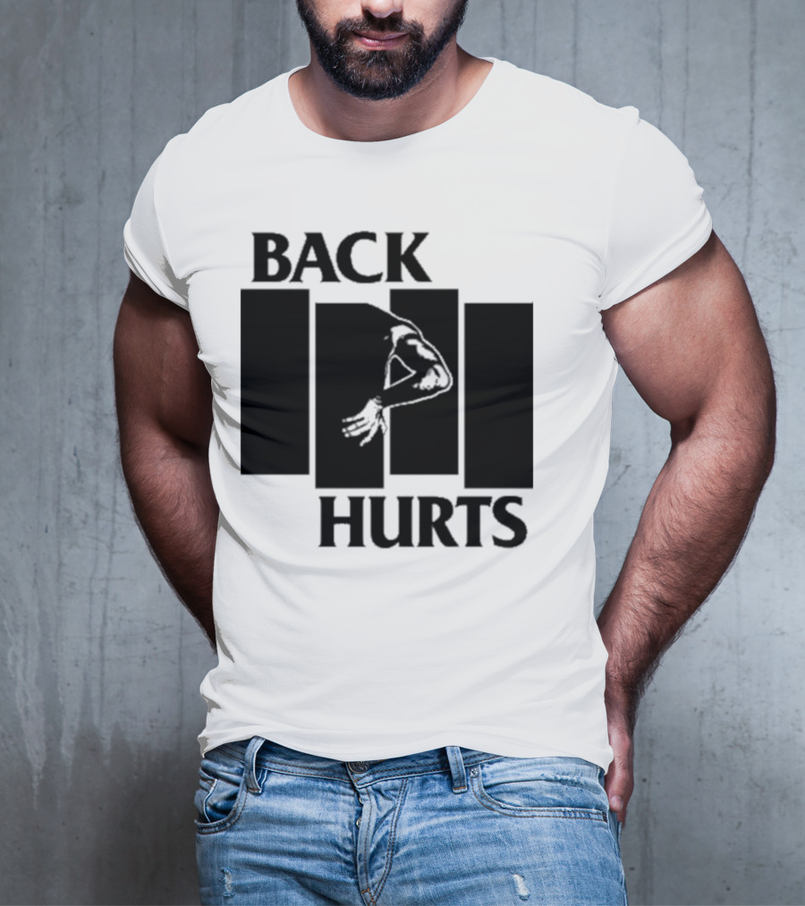 Black Flag Back Hurts T-Shirt