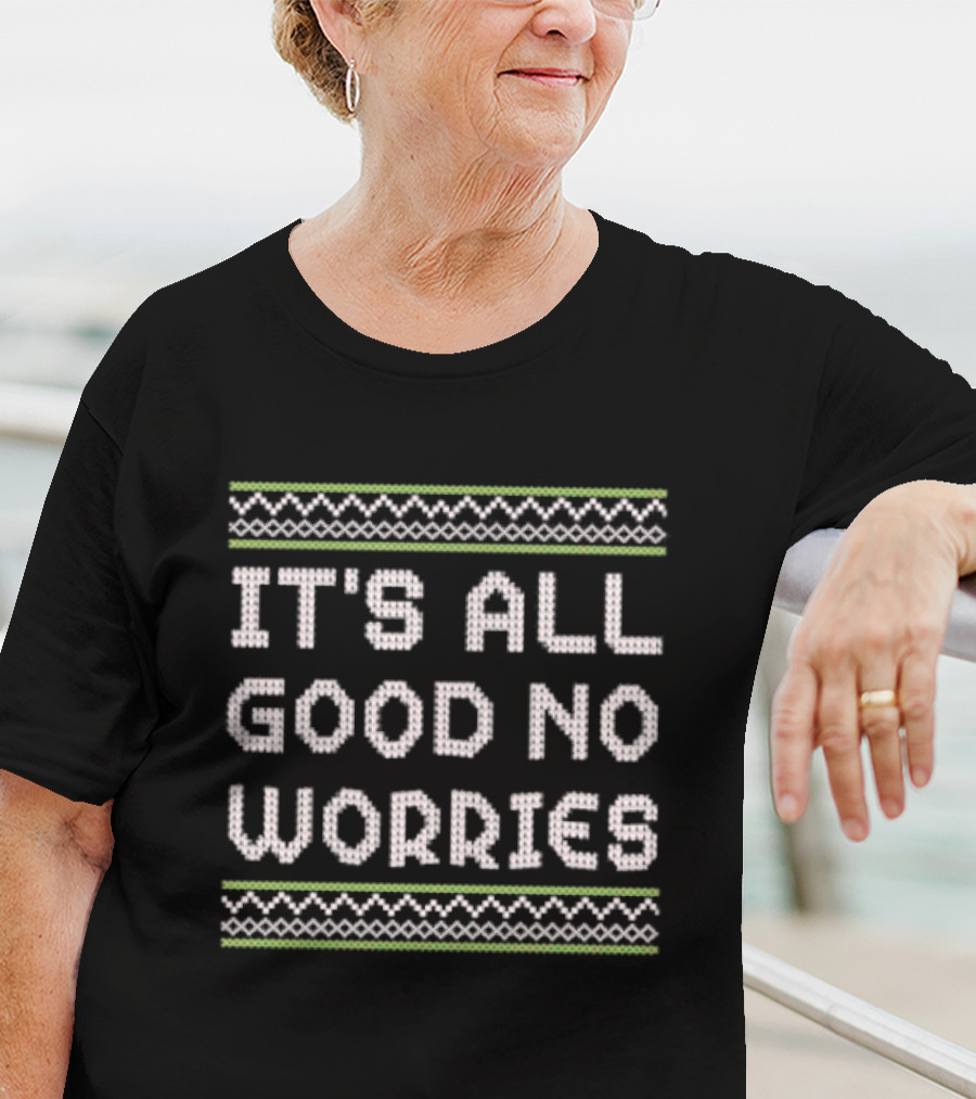 It's All Good No Worries Knitted T-Shirt