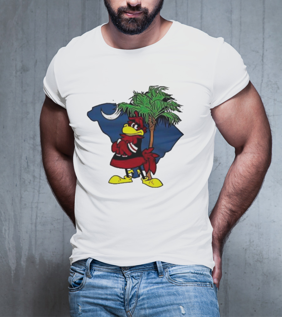 South Carolina Gamecocks Palmetto Moon Mascot T-Shirt