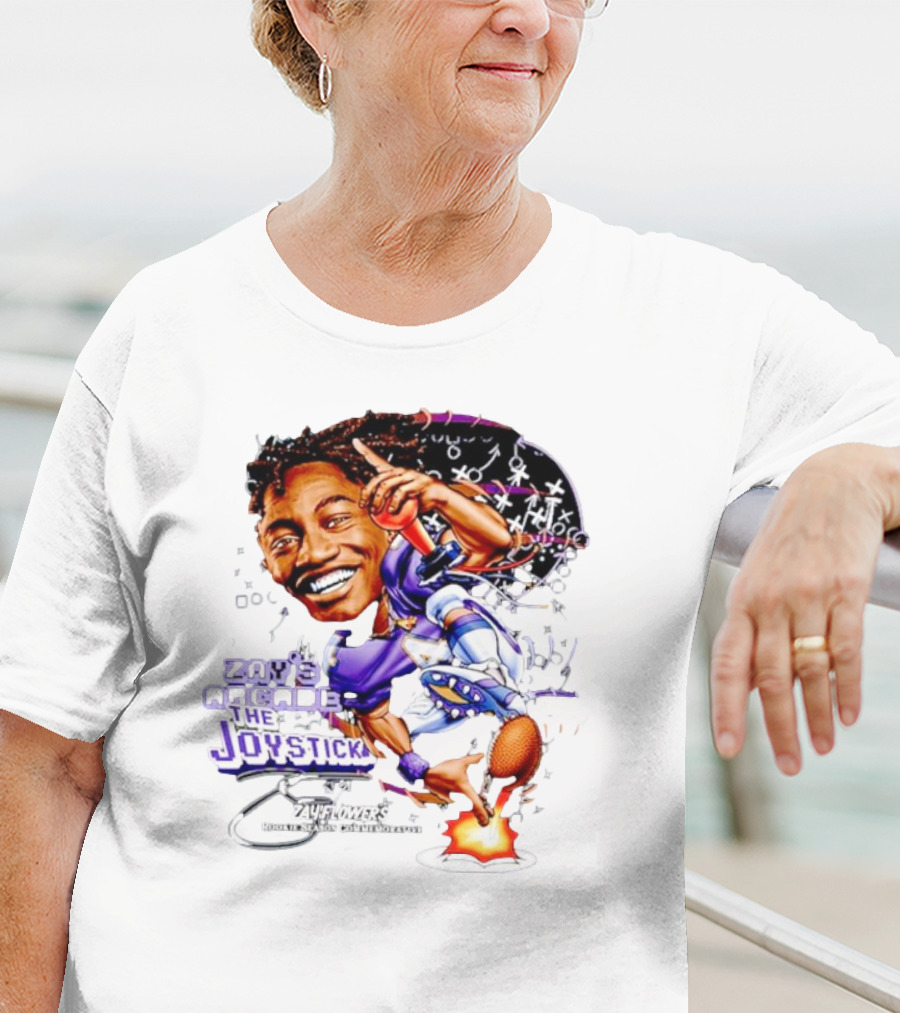 Zay’s Arcade The Joystick Zay Flowers Rookie Season Collaborator T-Shirt