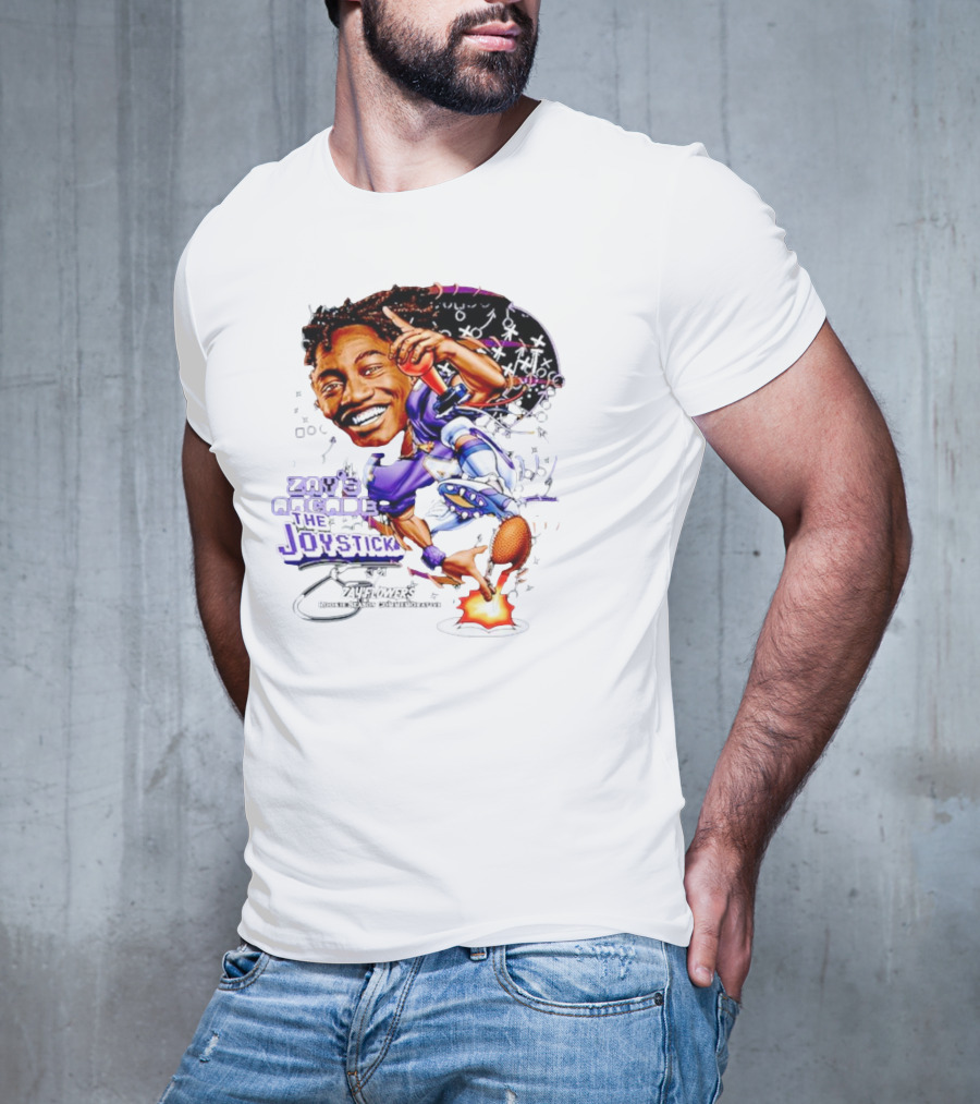 Zay’s Arcade The Joystick Zay Flowers Rookie Season Collaborator T-Shirt
