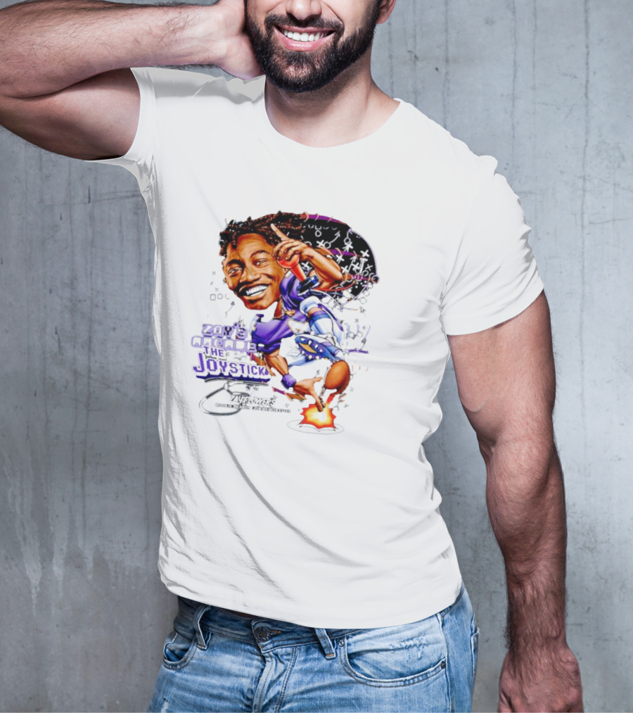 Zay’s Arcade The Joystick Zay Flowers Rookie Season Collaborator T-Shirt