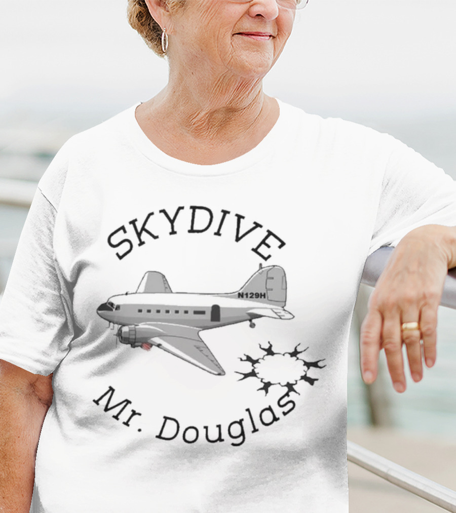 Skydive Airplane N129H Mr. Douglas T-Shirt