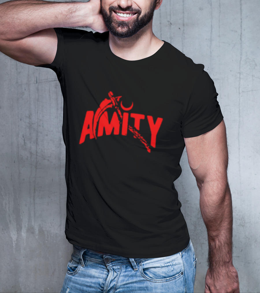 Amity Scythe Pull Me Into Hell Red Crescent T-Shirt