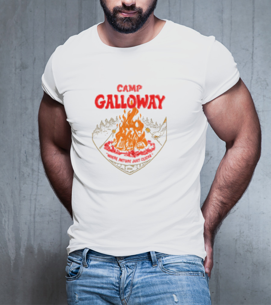 Camp Galloway When Nature Just Clicks 1985 Fire And Mountains T-Shirt