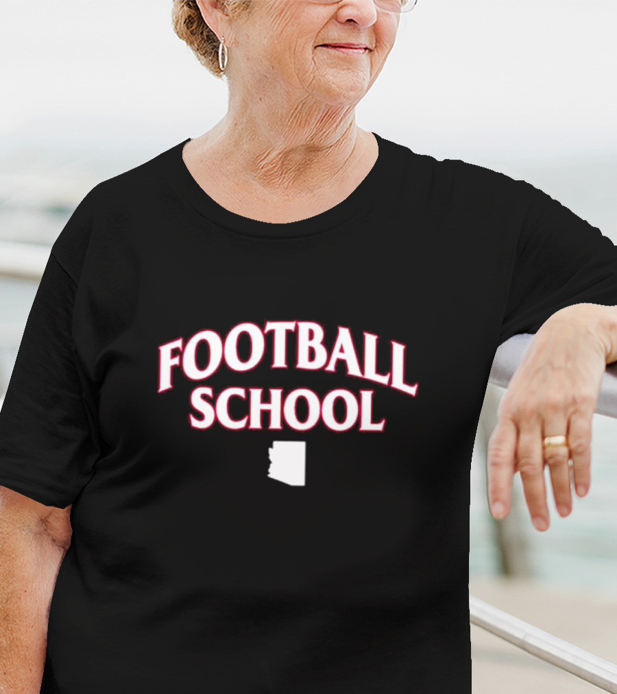 Football School Arizona State Outline T-Shirt