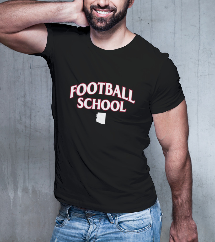 Football School Arizona State Outline T-Shirt