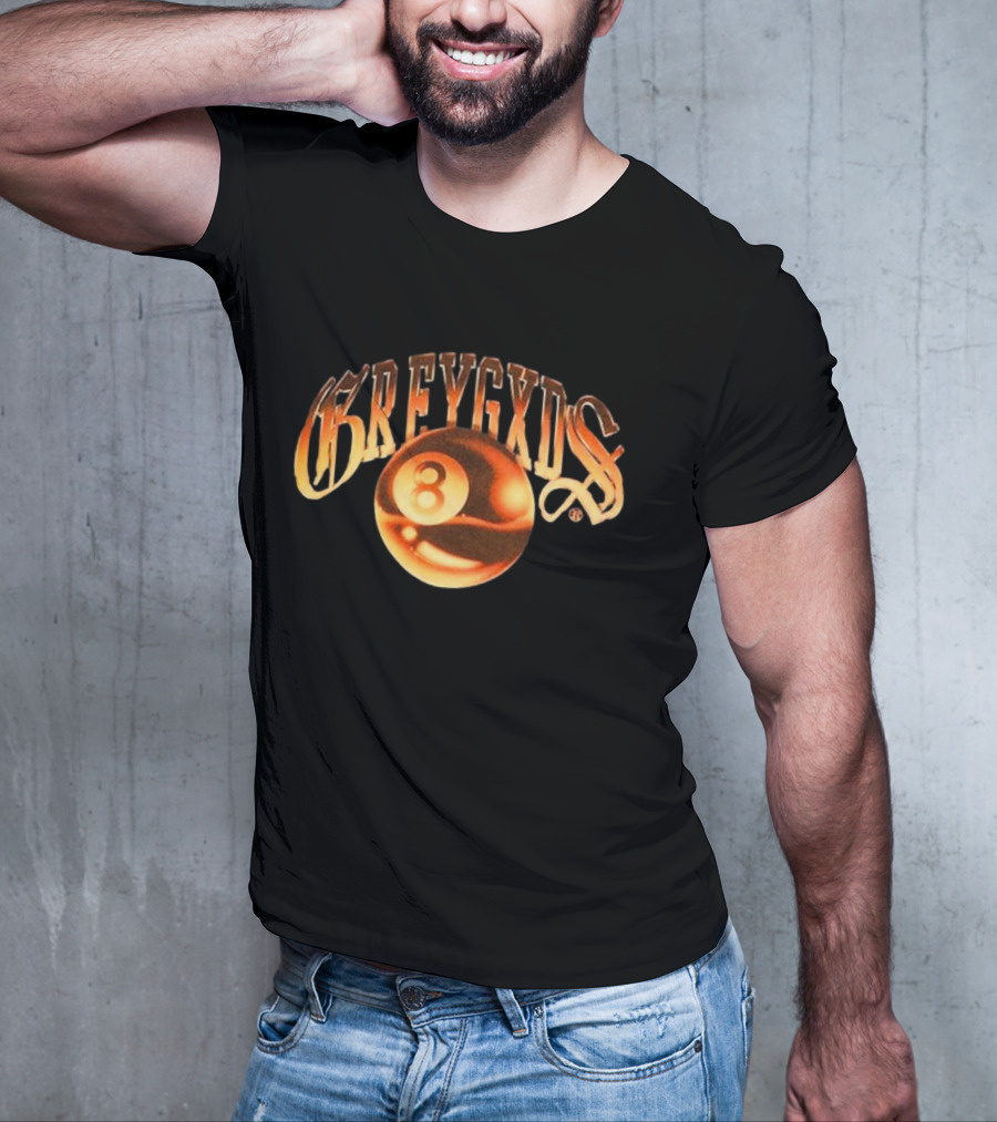 Greygods Vintage Number 8 Ball T-Shirt