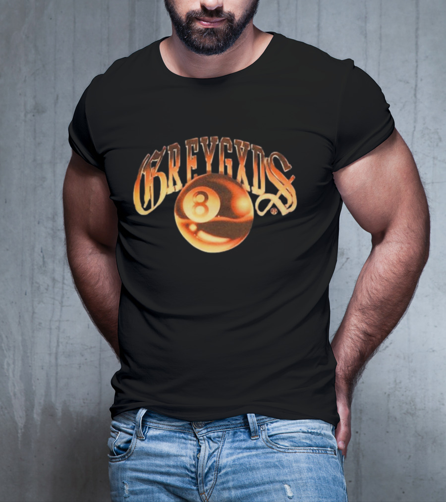 Greygods Vintage Number 8 Ball T-Shirt