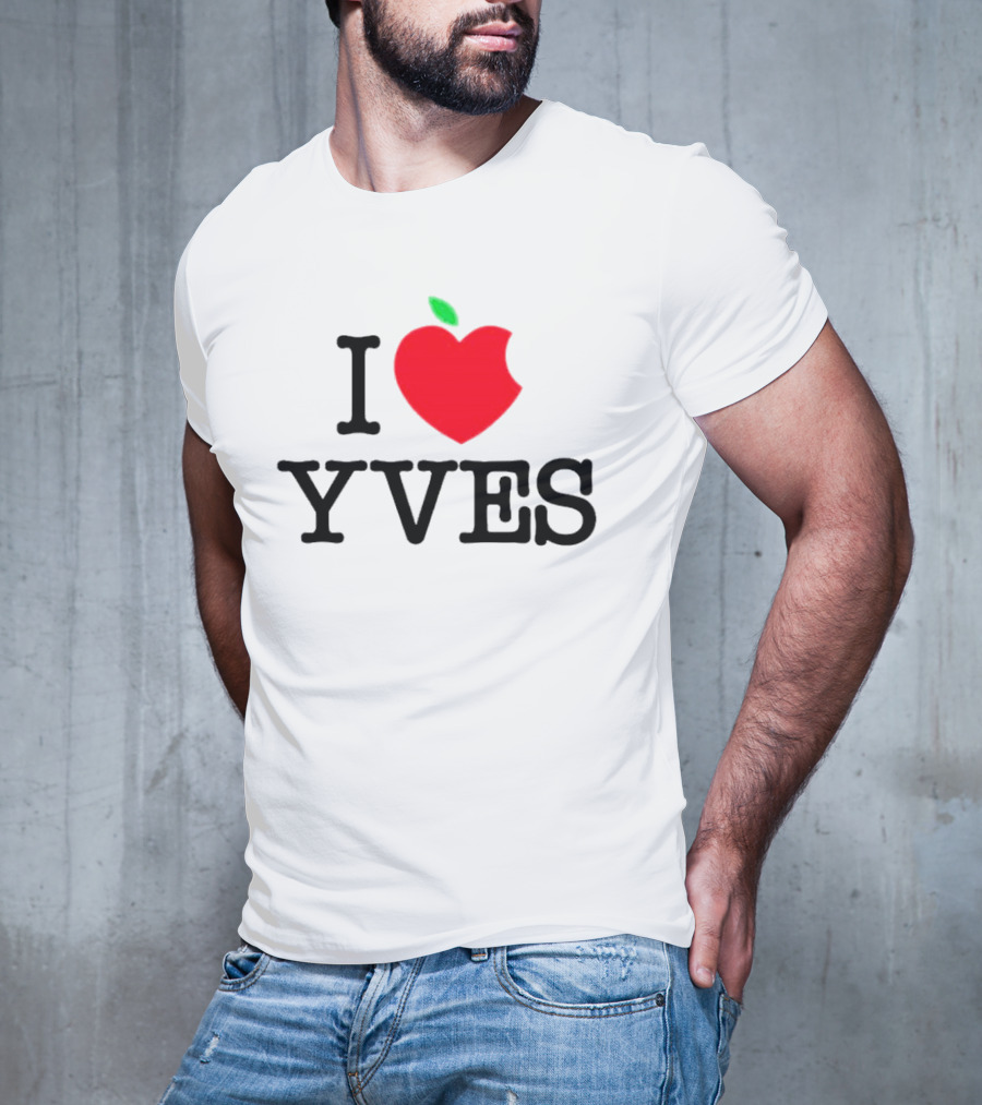 I Heart Apple Yves Red Apple T-Shirt