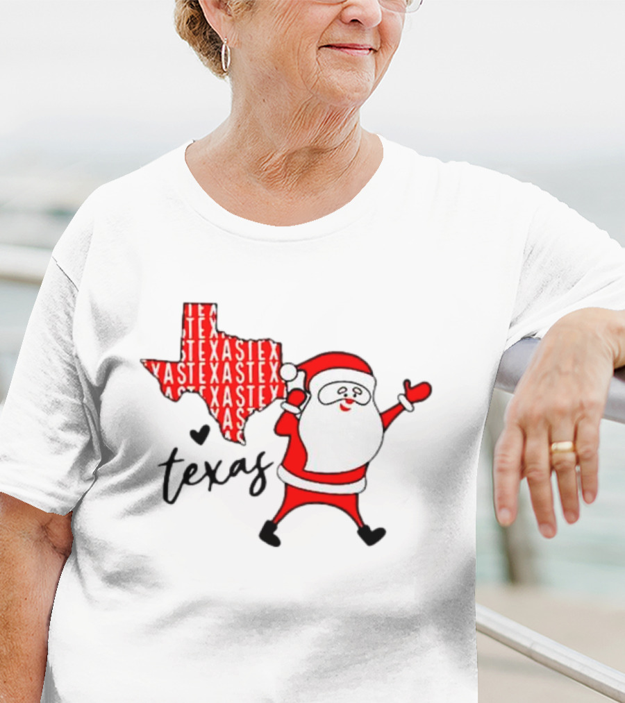 Texas Santa Claus Christmas Cheer T-Shirt