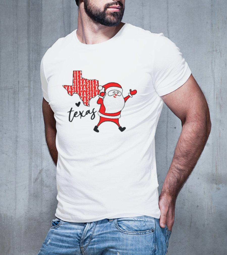 Texas Santa Claus Christmas Cheer T-Shirt